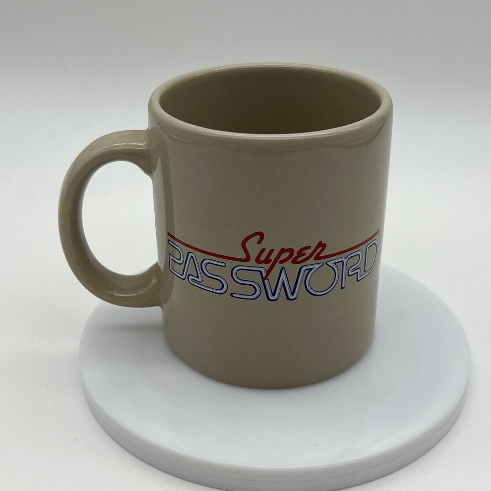 Super Password Game Show Coffee Mug Cup 1984 1989